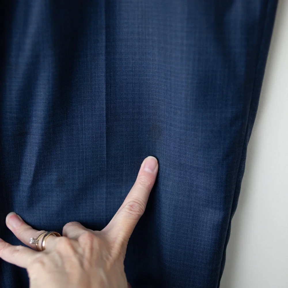 Ermenegildo Zegna Milano Wool Dress Pants Mens 36x29 Blue Flat Italy Luxury